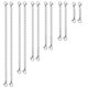 thumbnail image 1 of Extensores de Collar UUBAAR 12 unidades - Cadena de Acero Inoxidable Plateada, 1 of 7