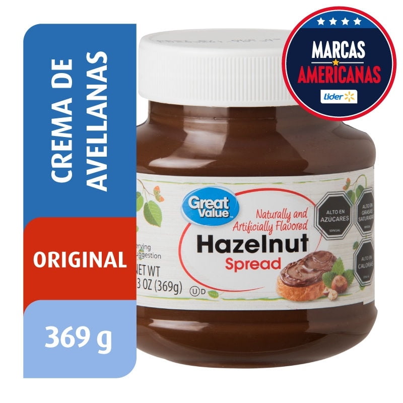 Crema De Avellanas 369 g Great Value