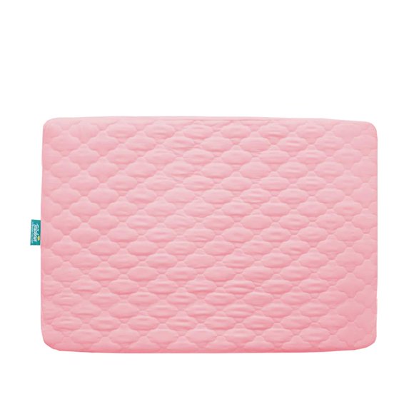 Protector de colchón Biloban para corralito 99x69 cm rosa