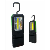 Genérico - Pack 12 Unidades De Linternas 1 Cob 3 Led Con Imán Y Gancho Blanco