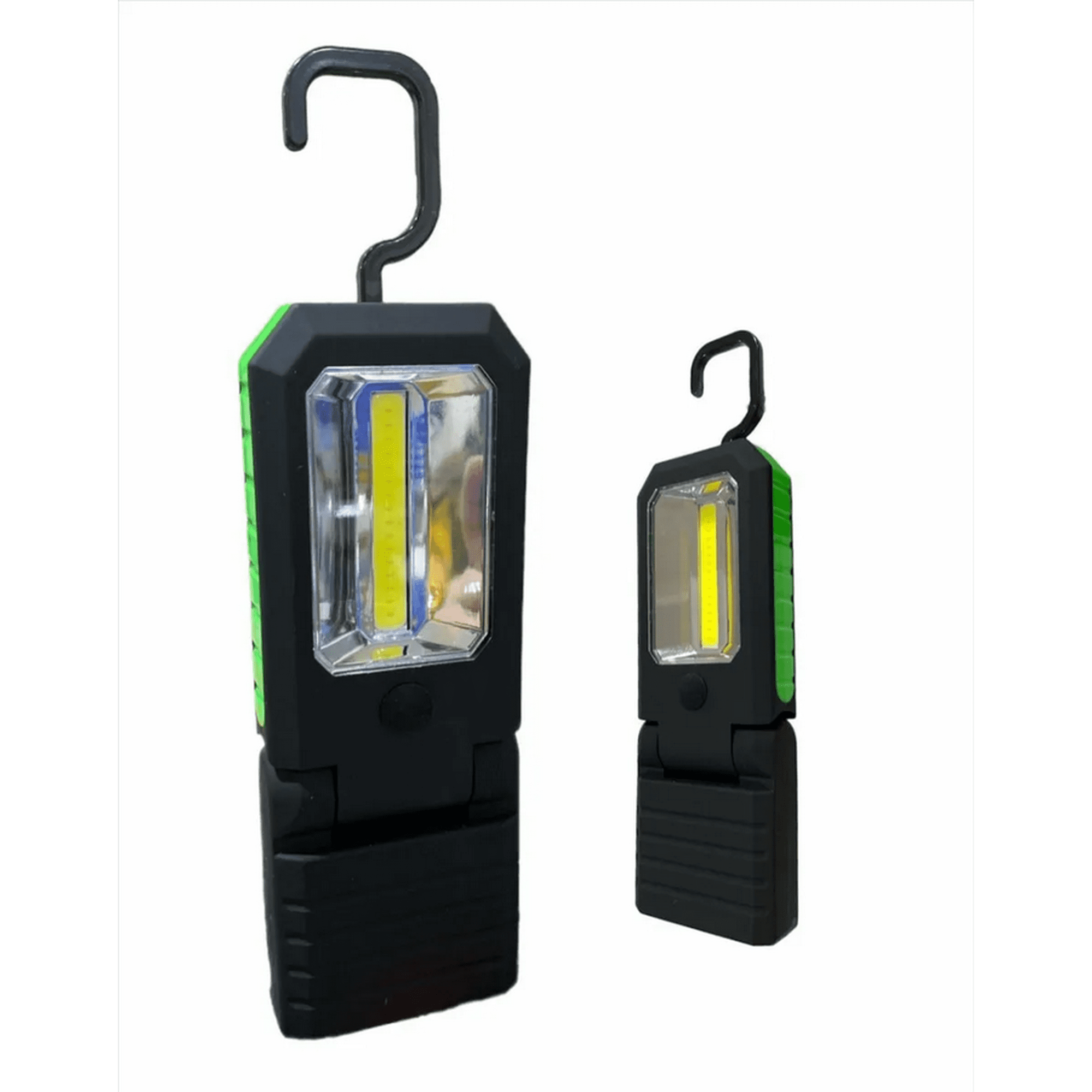 Genérico - Pack 12 Unidades De Linternas 1 Cob 3 Led Con Imán Y Gancho Blanco