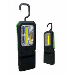 Genérico - Pack 12 Unidades De Linternas 1 Cob 3 Led Con Imán Y Gancho Blanco