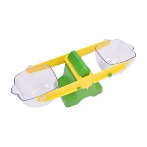 Magideal - Báscula Para , Bandeja Doble, Báscula De Equilibrio, Material Didáctico, Báscula De Equilibrio De Cubo Multiusos Para Capacidad, Peso, Longitud,