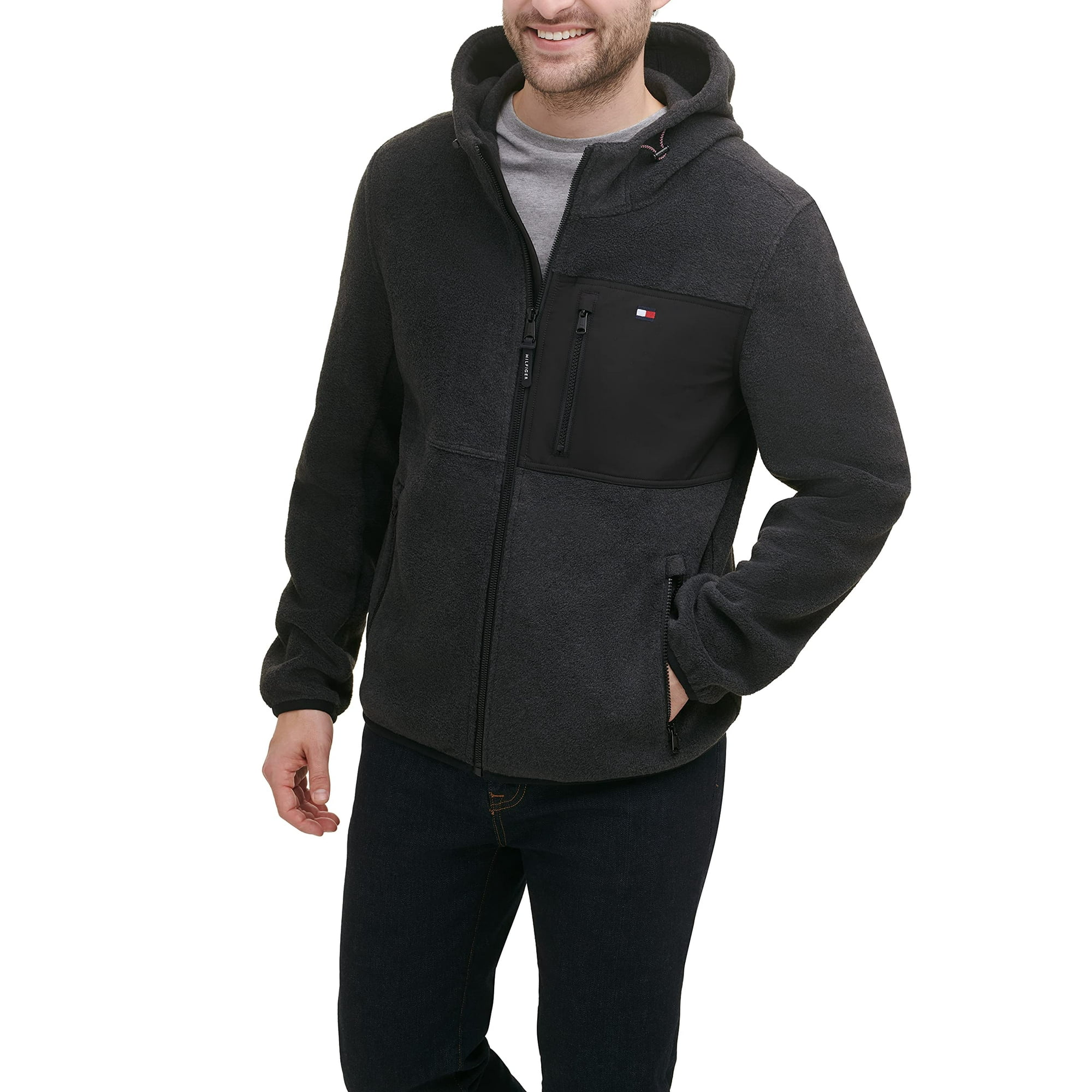 Chaqueta Tommy Hilfiger De Forro Polar De Alto Rendimiento Con Capucha Para Hombre