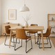 thumbnail image 3 of Silla Burgos de Comedor o Living de Cuero Sintético y Metal Industrial, 3 of 7
