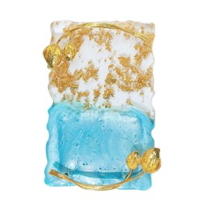 Ioensy - Paleta De Resina Para Decoración De Uñas, Pintura De Uñas, Paleta De Maquillaje Para Boda, Hogar, Artista, Azul