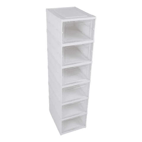 Genérico - Zapatera Plegable Organizador 6 Niveles Cajas Para Zapatos