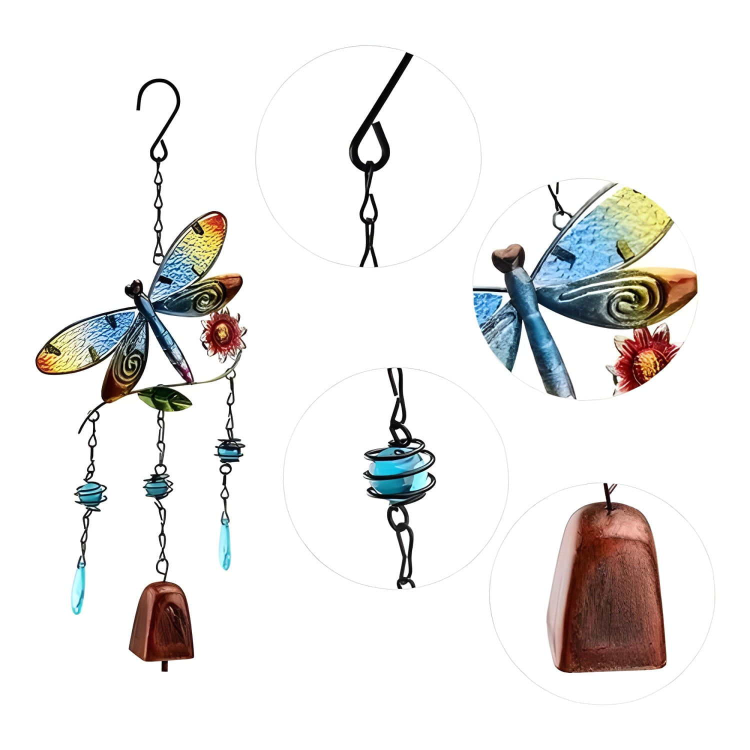 Genérico - Libélula Colgante Con Campanilla