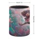 thumbnail image 2 of Sirena Negra-theme Cylinder Pen Holder Pencil Organizer with Flannel Lining PVC Leather Material Cardboard Base for study work 10*8CM, 2 of 6
