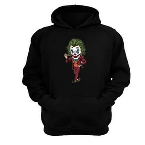 Genérico - Poleron Canguro The Joker Negro Talla L Unisex