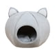 thumbnail image 2 of Interior Encantador Nido De Gato Cómodo Cálido Suave Mascota Tienda Cueva Cama Para Gatos Gris M, 2 of 5