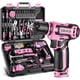 thumbnail image 1 of Taladro Inalámbrico DEKOPRO 12V Kit 133 Piezas Rosa, 1 of 3