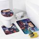 thumbnail image 4 of Coraline-theme 4-Piece Shower Curtain Set with Rugs, Waterproof Bathroom Decor Set Includes Bath Mat, U-Shaped Rug, Toilet Lid Cover and Curtain with Hooks, 4 of 6