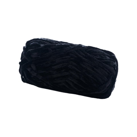 Magideal - Hilo Grueso Para Tejer A Mano, 87,49 Yardas, Hilo De Lana Gigante Súper Voluminoso Para Tejer A Mano, Hilo Voluminoso Para Sombreros, Cojín, Estera De Negro