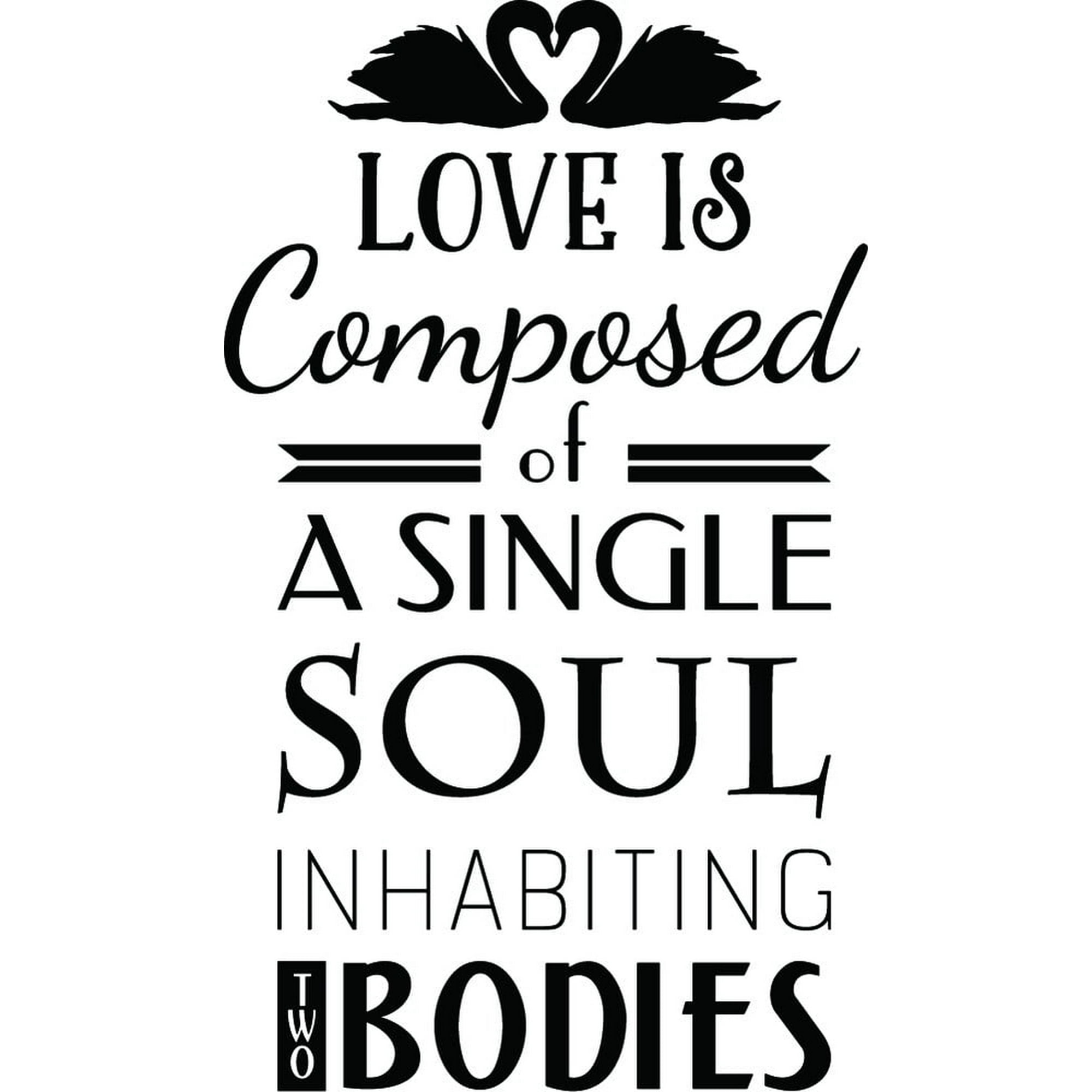 Rienda Libre Graphics - Decomural Love Is Composed Romance Ws-46214