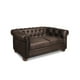 thumbnail image 3 of Sofa Florencia 2 Cuerpos Cuero Colorado Marron, 3 of 5