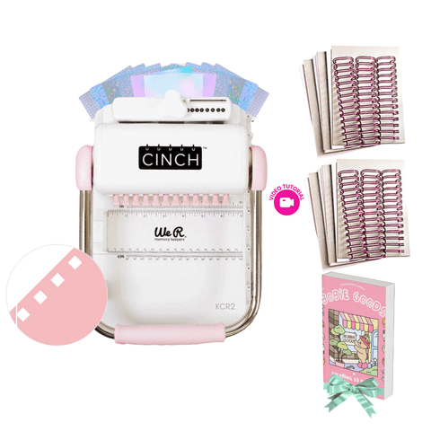 We R Memory Keeppers - Kit Cinch Cuadrada + 6 Planners Y Laminado En Frío