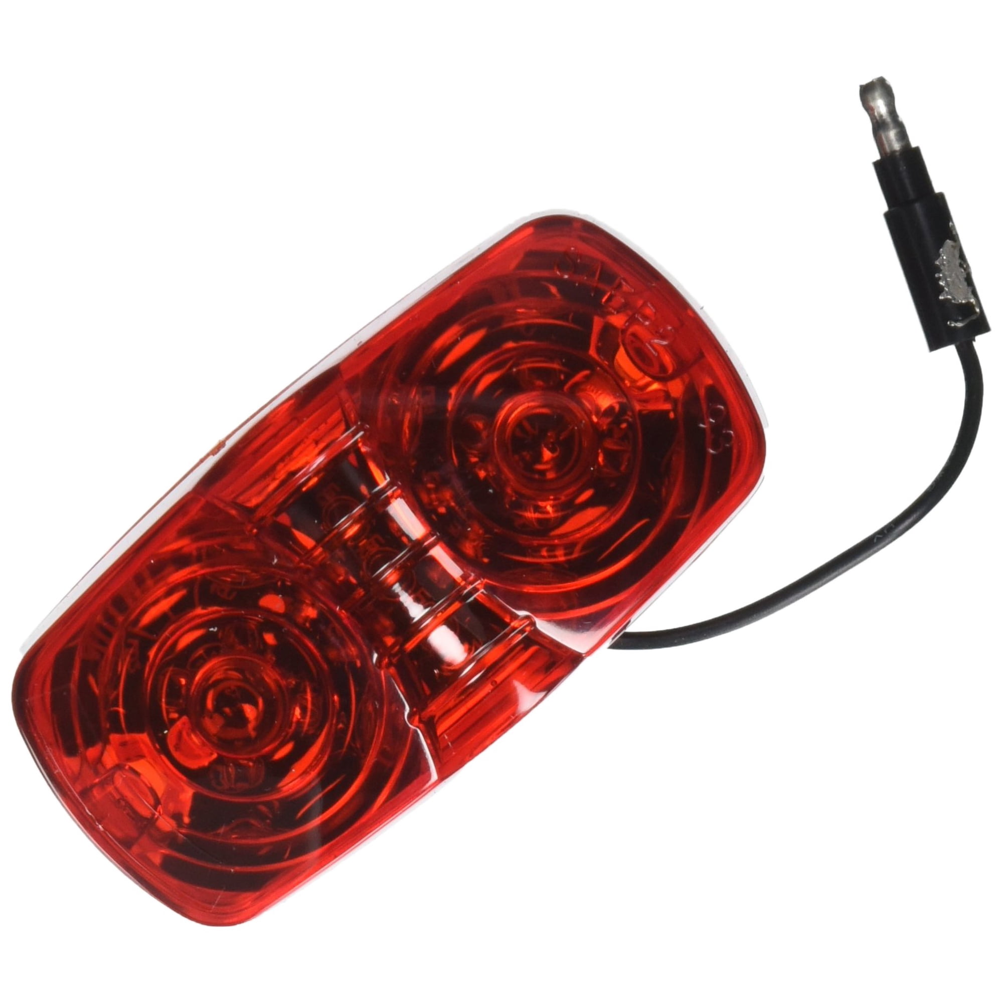 Lámpara Led Roadpro Rp-1375r Roja Con 4 Burbujas Dobles Selladas