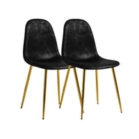 Habita2 Chile - Sillas Murcia Gamuza Negro - 2 Unid