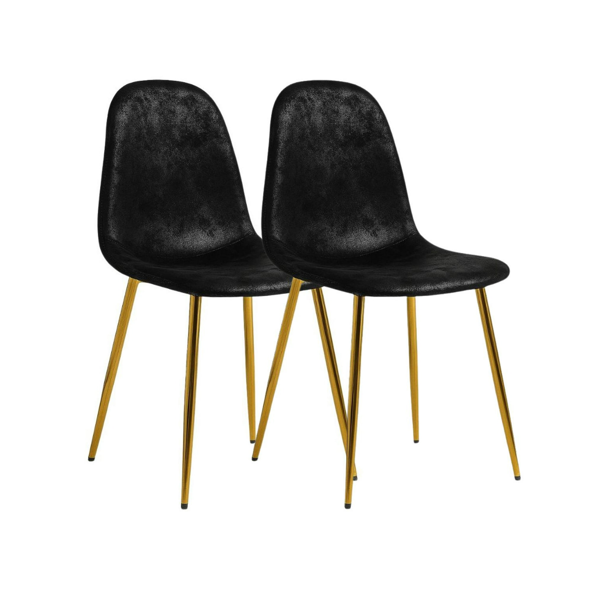 Habita2 Chile - Sillas Murcia Gamuza Negro - 2 Unid