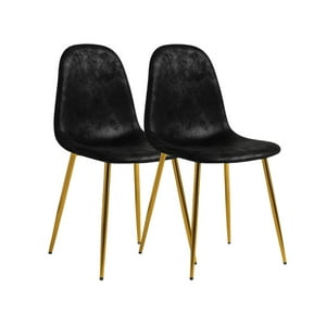 Habita2 Chile - Sillas Murcia Gamuza Negro - 2 Unid