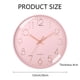 thumbnail image 2 of Reloj de pared de 12 pulgadas, elegante, moderno, silencioso, de cuarzo, funciona con pilas, redondo, decorativo, para el hogar, la oficina, la cocina, el dormitorio y la sala de estar, fácil de leer., 2 of 6