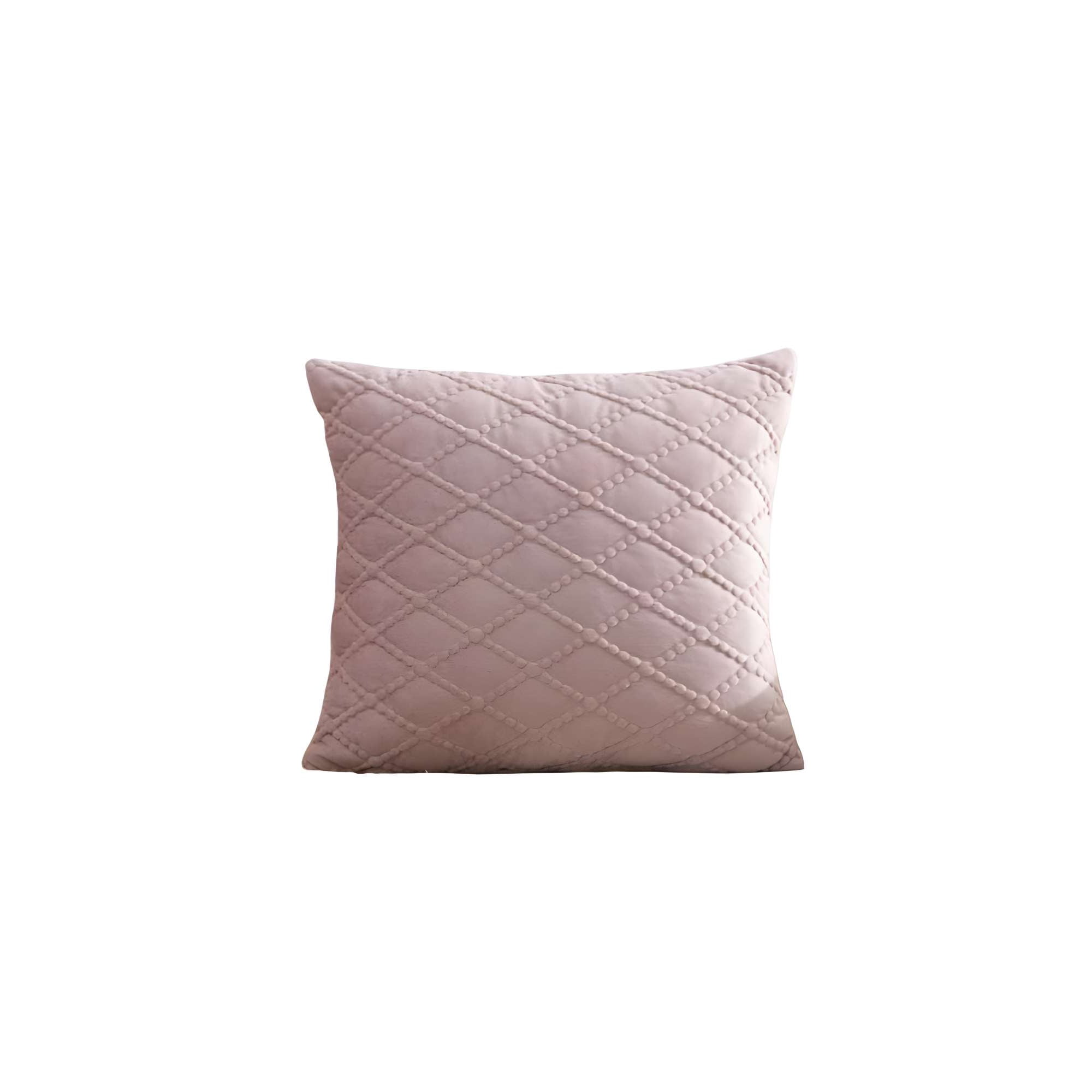 Genérico - Juego De 4 Fundas De Cojin Terciopelo 45x45 Rosa