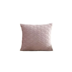 Genérico - Set De 2 Fundas De Cojin Terciopelo 45X45 Rosa