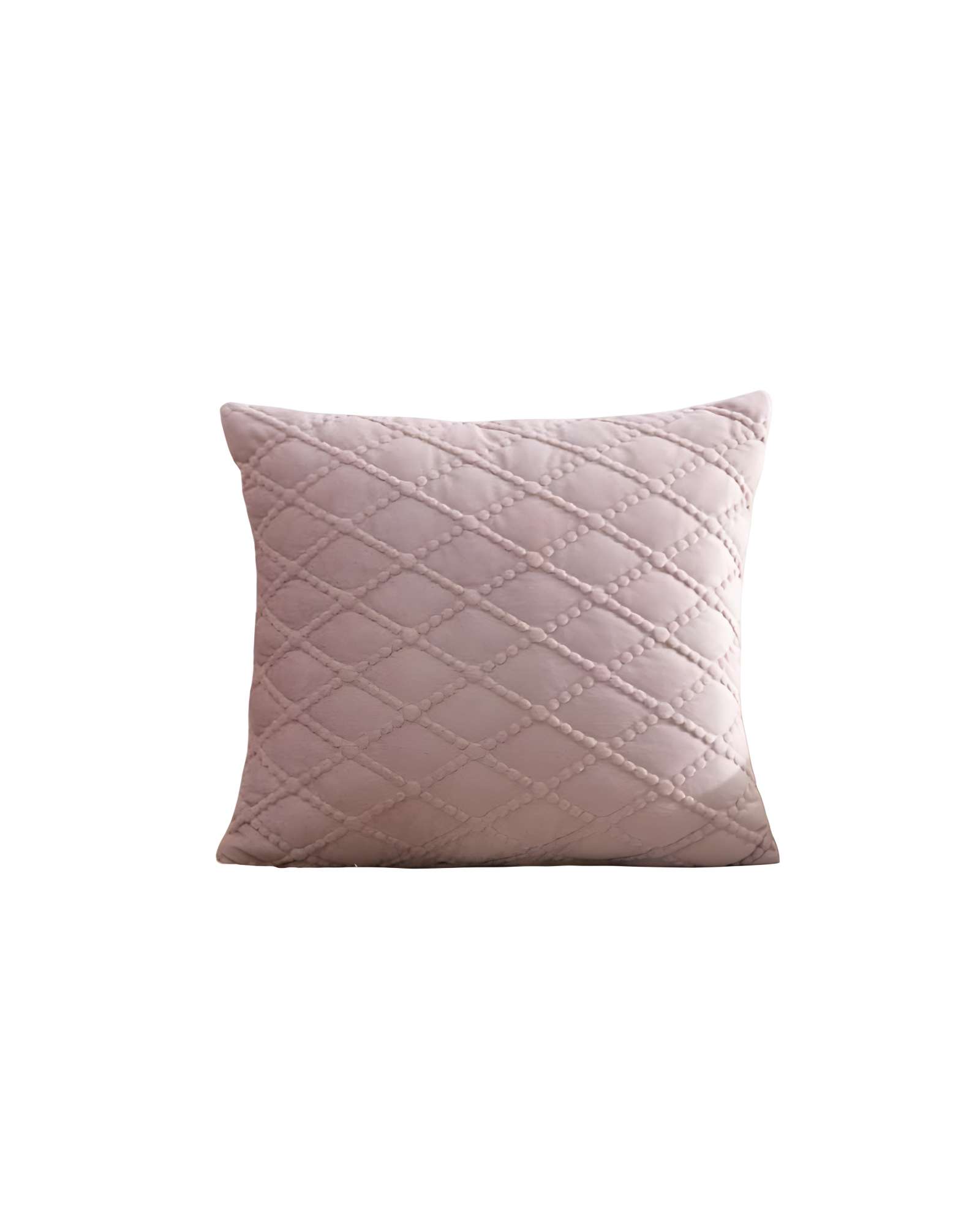 Genérico - Juego De 4 Fundas De Cojin Terciopelo 45X45 Rosa