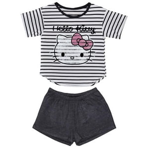 Pijama Mujer Hello Kitty Gris Oscuro L