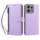thumbnail image 1 of Funda Tipo Billetera para Motorola Moto Edge 50 pro 5G con Soporte y Bolsillo con Cierre Morado, 1 of 1