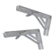 thumbnail image 5 of 2 piezas de soportes de estante plegables DIY Hardware para el hogar Soporte de pared de metal Soporte de estante plegable Triángulo Soporte plegable , Blanco 18 pulgadas, 5 of 5