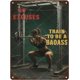 thumbnail image 1 of Letrero sala gimnasio terapia fitness vintage metal estaño hierro pintura decoración pared hogar club cueva hombre 30x20 cm, 1 of 6
