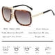 thumbnail image 5 of Gafas de sol de moda europeas y americanas con el mismo estilo, montura de metal, doble haz, personalidad, montura grande, gafas de sol vintage, 5 of 5