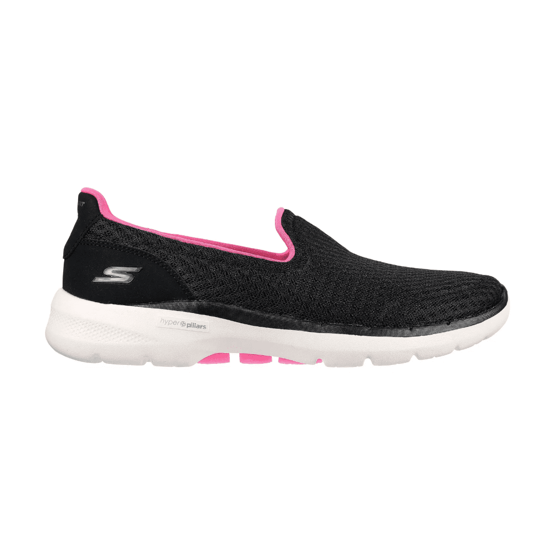 Zapatillas Urbanas Skechers Go Walk 6 Big Splash Mujer | 124508-bkhp - Talla 35