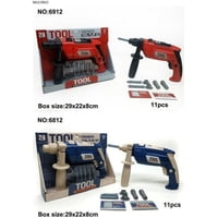 Genérico - Juego De Set De Herramientas Con Maleta Para Niños Y Taladro-Azul