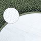 thumbnail image 4 of REGALWOVEN Alfombra de Baño Ovalada de Felpa, Suave Antideslizante Lavable Absorbente, Alfombra de Secado Rápido con Respaldo de Goma para Piso de Ducha Verde 16" x 24", 4 of 7