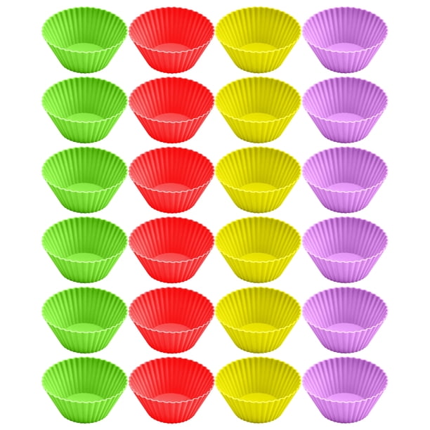Bandeja para hornear Moldes de silicona para mini cupcakes, capacillos para mini cupcakes, capacillos para repostería y postres