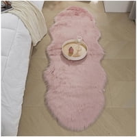 Top Lucky - Bajada De Cama Piel De Oveja 60 X 180 Cm - Rosado