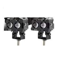 Xusx111 - 2 Paquete Led Luces De Conducción - Niebla Auxiliar Punto De Trabajo Luz Vainas Impermeable Doble Color Para Motocicleta Fuera De La Carretera Camión Tractor Barco