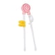 thumbnail image 1 of Palillos De Ayuda Para Entrenamiento De Alimentación Infantil Fácil De Usar Palillos De Aprendizaje Para Bebés Piruleta Rosa, 1 of 5