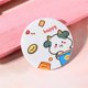 thumbnail image 1 of 1PCS Mini Mirror Cartoon Touch Up Makeup Cartoon Small Mirror Skin Care Tools Pu Handheld Small Round Mirror Health & Beauty, 1 of 3