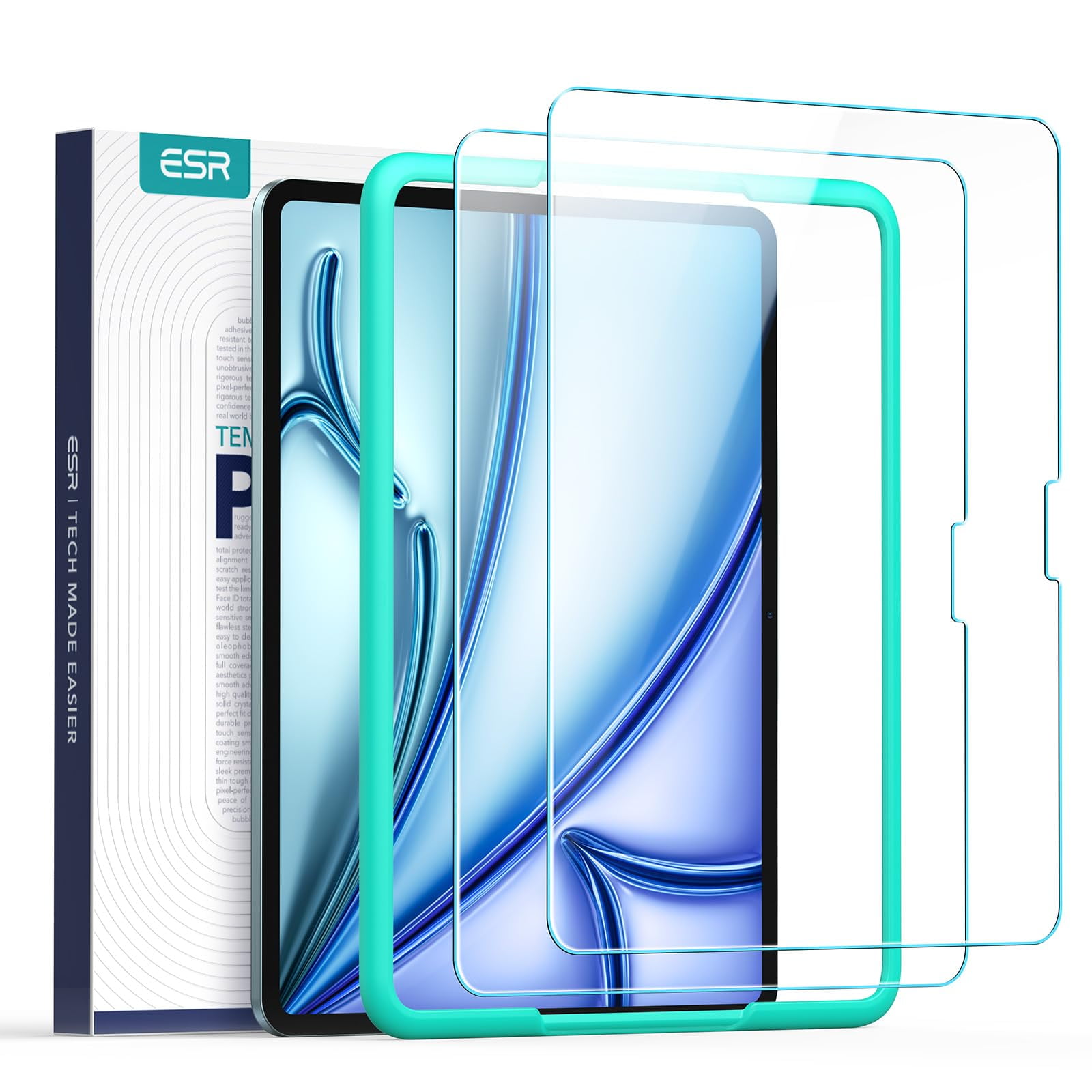 Protector De Pantalla Esr Para Ipad Air 11 M3/m2 Con Marco De Alineación