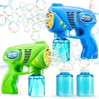 Bubble Guns Joyin 2 Con Solución De Recarga De Burbujas Para 2 Botellas