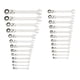 thumbnail image 2 of Juego de llaves GEARWRENCH Flex Combination Tracheting 25 piezas SAE/MM, 2 of 8