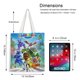 thumbnail image 5 of RoboGobo Bolso de tela con estampado de lienzo para mujer, bolsa de compras reutilizable y estética, con cremallera interior, regalo para mujer, 35 × 40 cm., 5 of 6