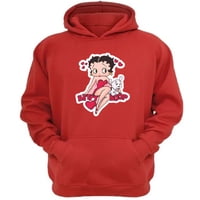 Genérico - Polerón Canguro Betyy Boop Rojo Talla S Unisex