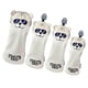 thumbnail image 3 of 4x Golf Wood Head Covers Club Headcover Con Etiqueta De Número Intercambiable Gris, 3 of 5