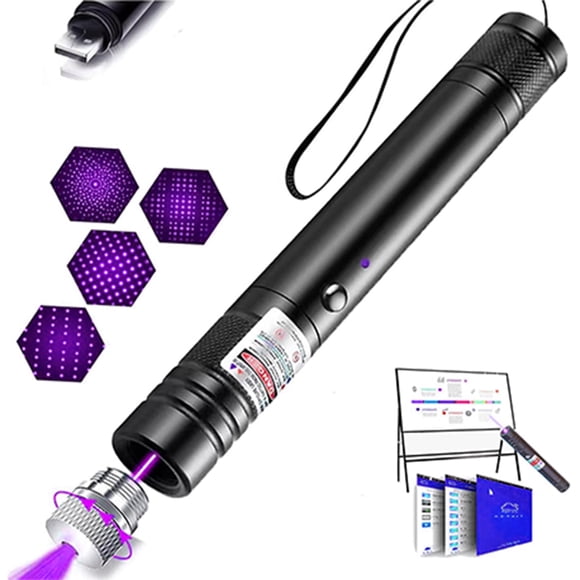 Puntero láser morado recargable por USB de alta potencia XCGKUND