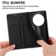thumbnail image 3 of Funda tipo cartera con bloqueo RFID para Xiaomi Redmi 14C 4G Con tapa abatible, portatarjetas, cierre magnético, TPU y soporte Negro, 3 of 6